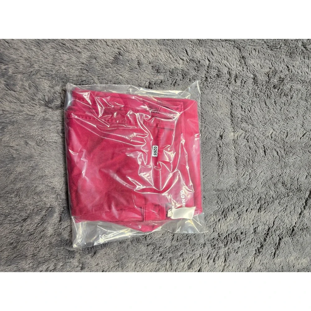Old Navy Pixie Pants Womens 12 Regular Pink Berry Ankle Chino Trousers 1166
